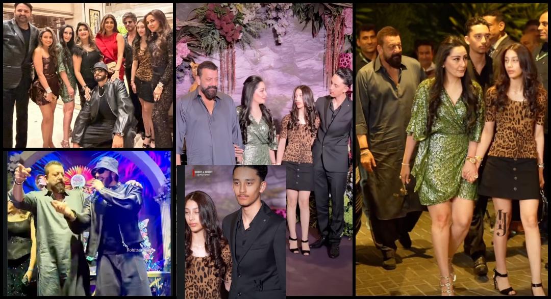 Sanjay Dutt poses with wife Maanyata and teenage kids, vibes to Dhurandhar track; SRK, Shilpa, Ranveer share candid moments