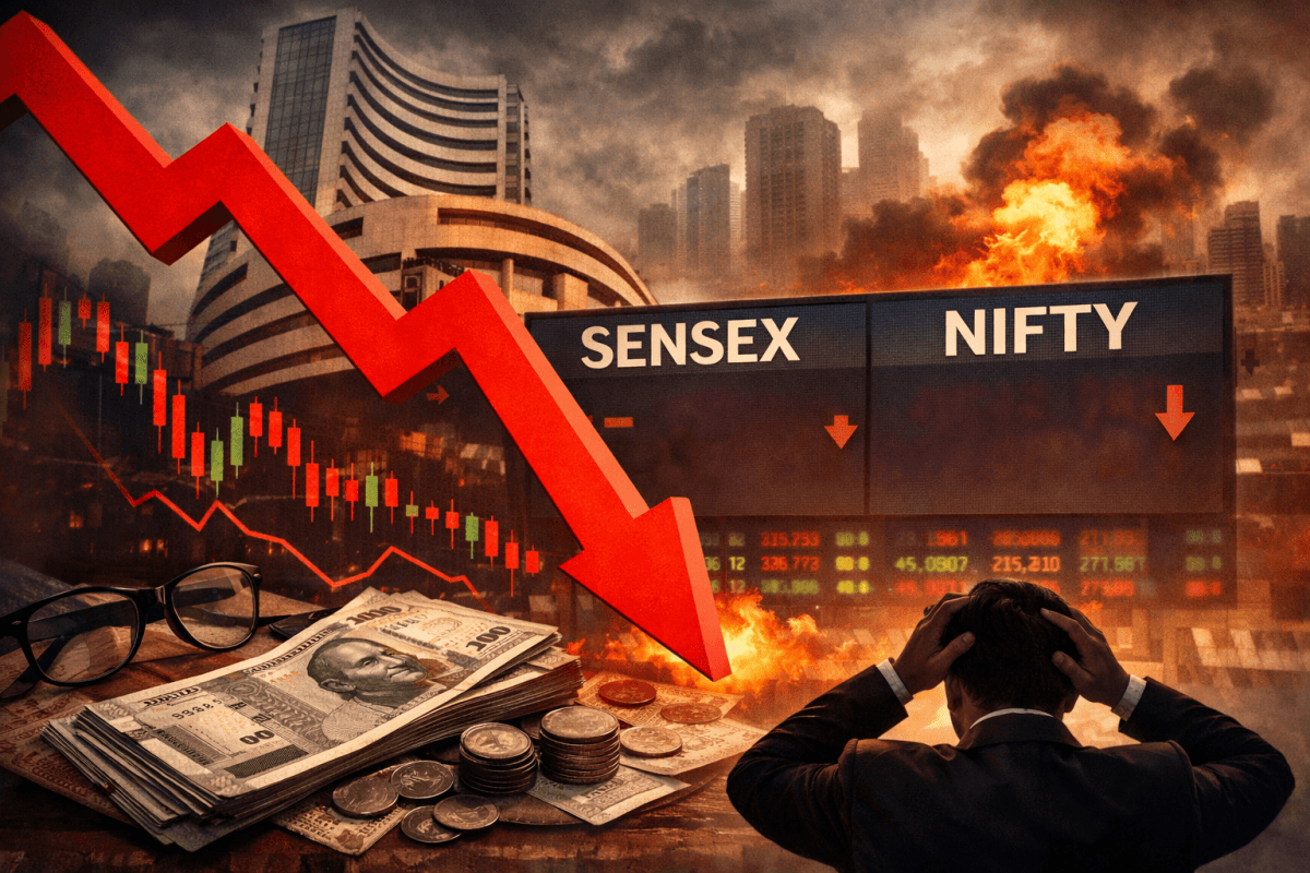 Indian stock markets tumble over 1 pc as West Asia tensions escalate