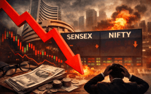 Indian stock markets tumble over 1 pc as West Asia tensions escalate