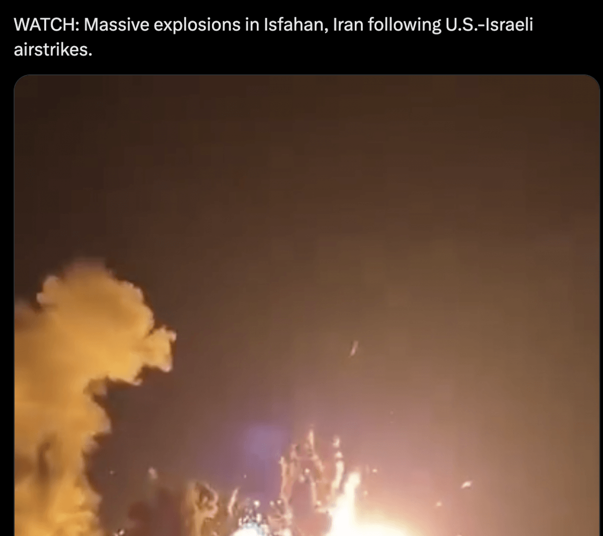 US strikes Iran's Isfahan with 2,000-pound bunker-buster bombs, Trump posts clip