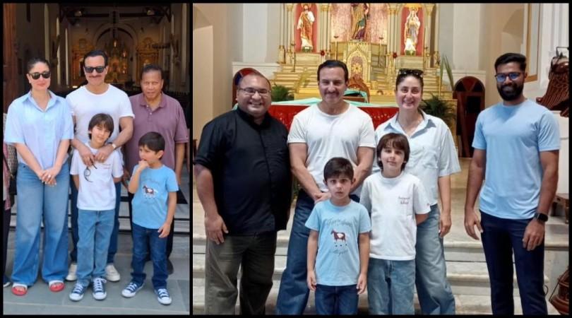 Kareena-Saif Ali Khan with Jeh, Taimur visit St Andrew's Church; their IG page shares photos tagging 'special guests', fans call it 'hypocrisy' Kareena-Saif Ali Khan with Jeh, Taimur visit St Andrew's Church; their IG page shares photos tagging 'special guests', fans call it 'hypocrisy'