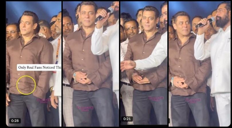 Salman Khan pulls out 'evil eye' ring at event, wears it on middle finger amid ongoing event; fans ask, 'how can this save him from buri nazar?'