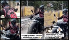 Prateik Smita Patil shows middle finger to paps while riding Rs 22 lakh Harley-Davidson in Mumbai; fans call him rude