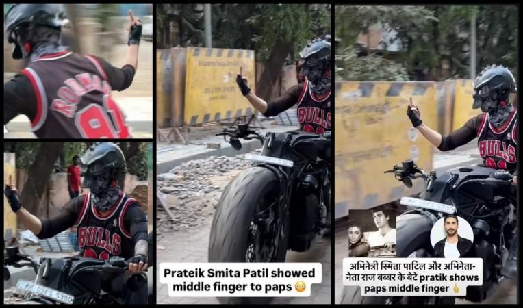 Prateik Smita Patil shows middle finger to paps while riding Rs 22 lakh Harley-Davidson in Mumbai; fans call him rude