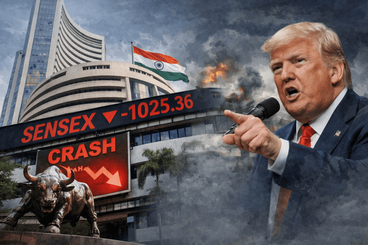 Indian equities open sharply lower as Trump's West Asia remarks dent sentiment