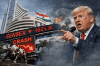 Indian equities open sharply lower as Trump's West Asia remarks dent sentiment