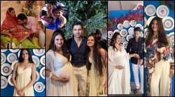 Divyanka Tripathi's baby shower becomes Yeh Hai Mohabbatein reunion; Vivek Dahiya kisses wifey's bump, Ruhi gets emotional