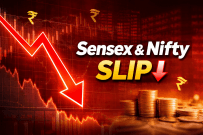 Sensex, Nifty slip after mild start on geopolitical tensions