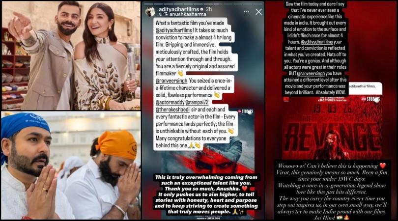 Dhurandhar 2 review: Virat Kohli and Anushka Sharma laud Ranveer Singh's act; Aditya Dhar says ' this means everything' Dhurandhar 2 review: Virat Kohli and Anushka Sharma laud Ranveer Singh's act; Aditya Dhar says ' this means everything'