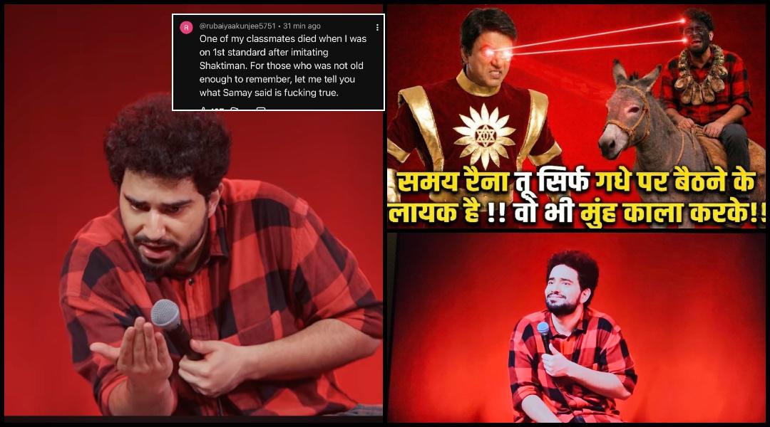 Mukesh Khanna shares humiliating photo of Samay sitting on donkey with blackened face; Samay's fans say 'grow up, uncle'