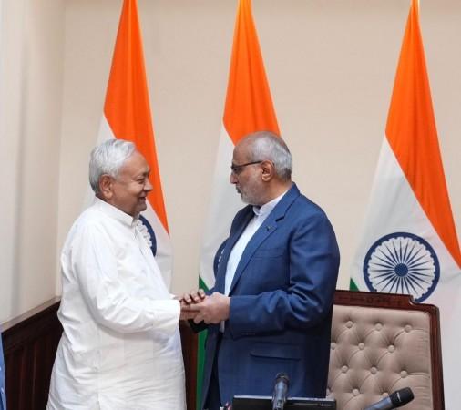 Nitish Kumar takes oath as Rajya Sabha member Nitish Kumar takes oath as Rajya Sabha member