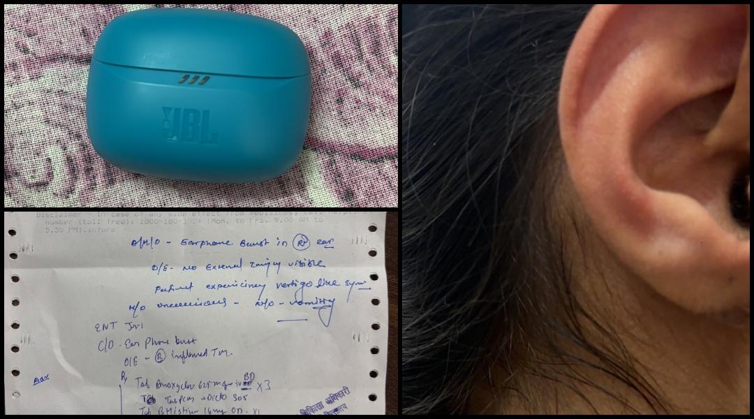 New fear unlocked: woman's newly bought JBL earphones burst in her ear; triggers panic
