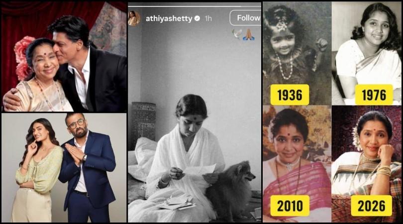 Athiya Shetty shares Lata Mangeshkar photo instead of Asha Bhosle, gets trolled; singer's mortal remains reach residence Athiya Shetty shares Lata Mangeshkar photo instead of Asha Bhosle, gets trolled; singer's mortal remains reach residence
