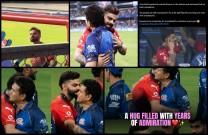 Virat Kohli and Sachin Tendulkar hug as RCB beat Mumbai Indians; Virat Kohli complains of headache to Anushka Sharma