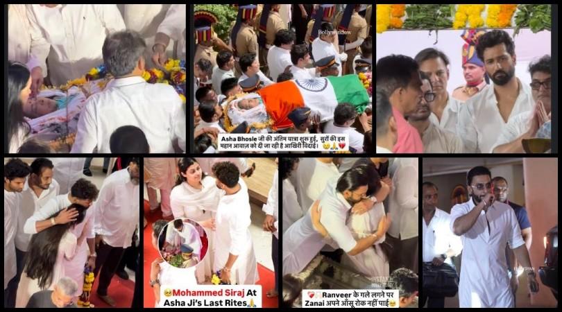 Asha Bhosle laid to rest in Mumbai with full state honours; Ranveer Singh cries, hugs Zanai Mohammed Siraj consoles her; SRK, Salman Khan skip funeral Asha Bhosle laid to rest in Mumbai with full state honours; Ranveer Singh cries, hugs Zanai Mohammed Siraj consoles her; SRK, Salman Khan skip funeral