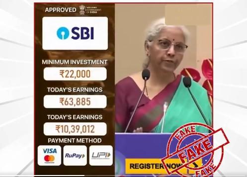 PIB Fact Check flags fake AI video of FM Sitharaman promoting investment scheme