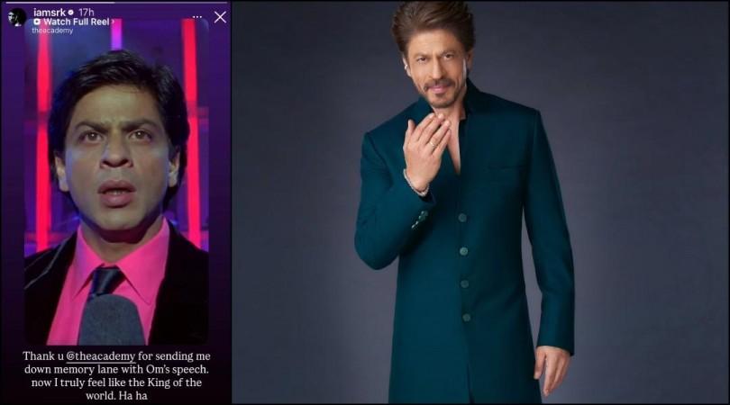 'Truly feel like the king of the world': Shah Rukh Khan beams with joy after The Academy shares his Om Shanti Om clip