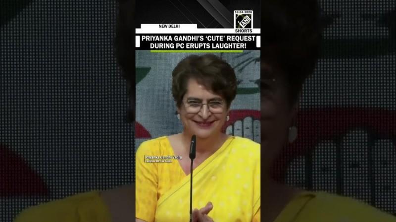 'It's my husband's birthday': Priyanka Gandhi blushes, opts for yellow saree, makes 'cute' request to journos during press conference