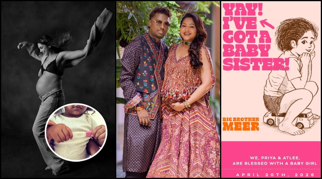A day after Deepika Padukone's pregnancy announcement, Raaka director Atlee and wife Priya Atlee blessed with baby girl