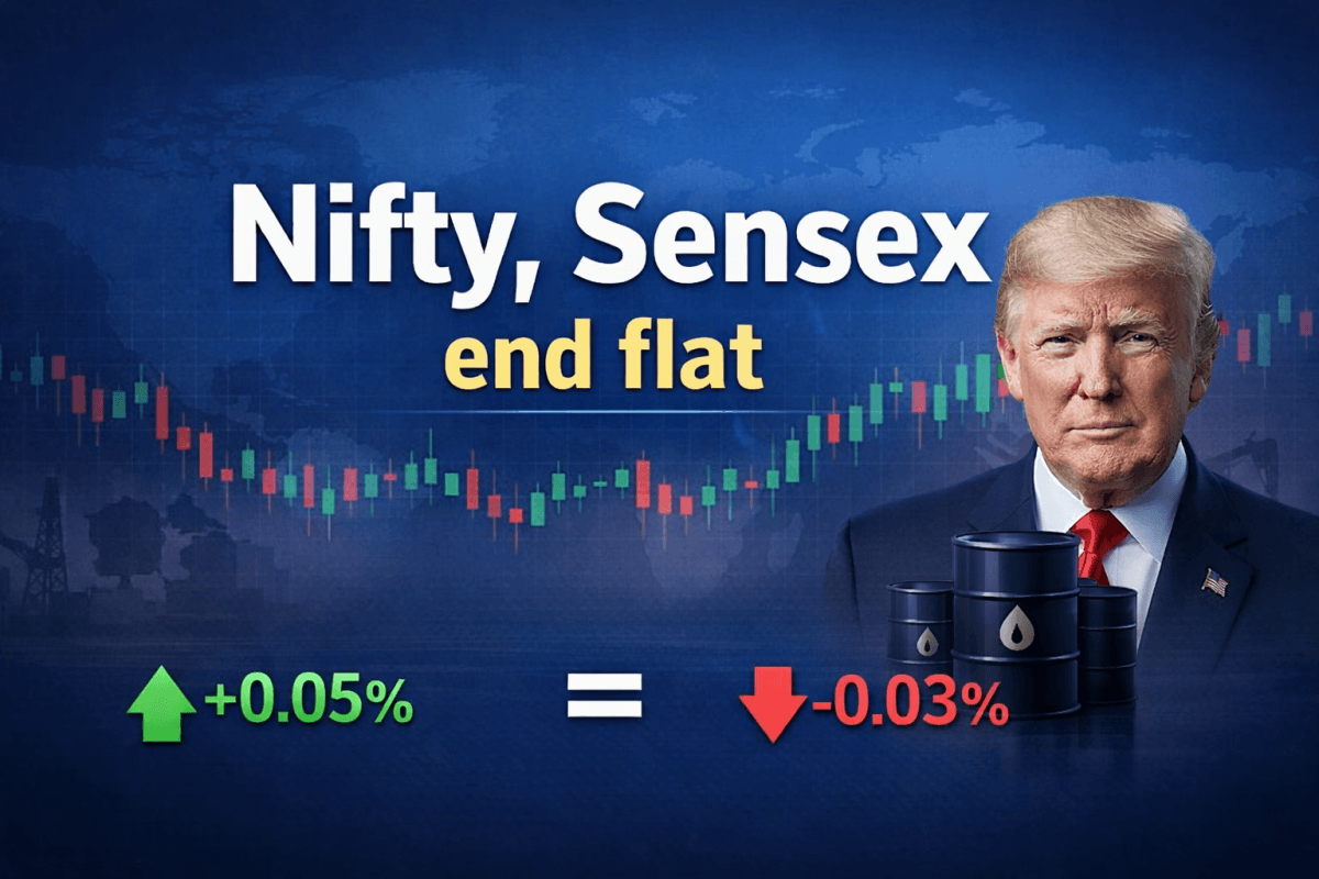 Nifty, Sensex end flat as US-Iran tensions weigh