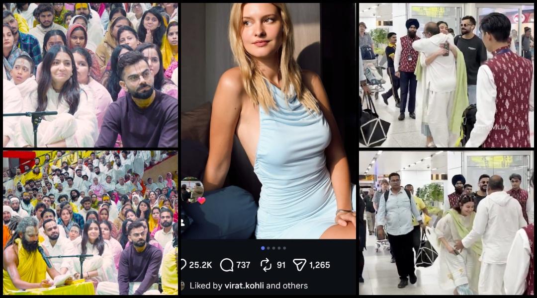 Anushka Sharma gets teary-eyed during Premanand Maharaj's visit with Virat Kohli, days after he liked model's pic; fans say 'image clean-up'