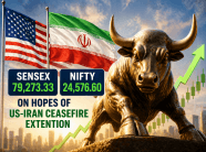 Sensex, Nifty extend rally for 3rd day on hopes of US-Iran ceasefire extension