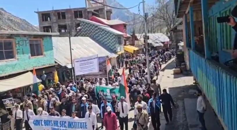 Solidarity marches taken out in J&K's border towns to mark Pahalgam terror attack anniversary