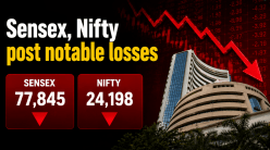 Sensex, Nifty post notable losses amid weak global cues and FII selling