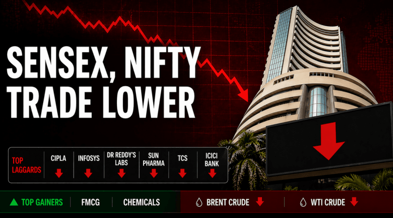 Sensex, Nifty trade lower in early deals, IT and pharma stocks under pressure