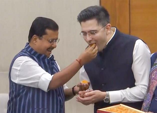 Rajya Sabha MPs Meet BJP President Nitin Nabin in New Delhi