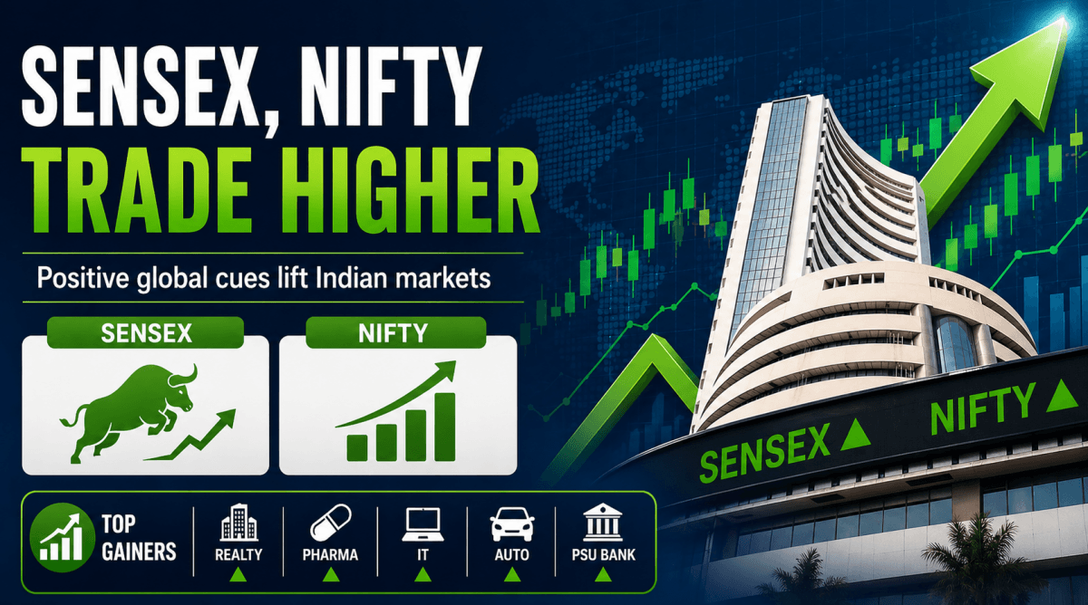 Sensex, Nifty trade higher in early session on global optimism