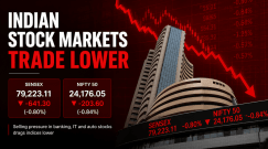 Indian stock markets trade lower amid US-Iran tensions, surging crude