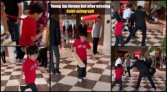 Viral: Virat Kohli ignores little fan, walks past; boy cries inconsolably, smashes bat; fans call him arrogant, rude