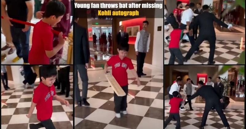 Virat Kohli ignores young fan, walks past; boy cries inconsolably, smashes bat