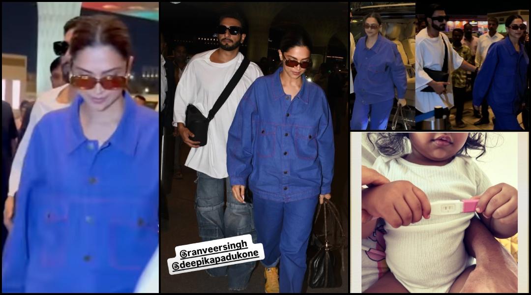 Pregnant Deepika Padukone hides baby bump in oversized co-ord set; Ranveer Singh protectively shields her as couple head for babymoon