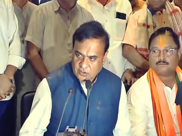 Assam CM Himanta Biswa Sarma dances along with his party colleagues, celebrates BJP's hattrick win in Assembly elections