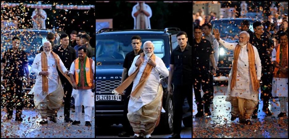 'Kamaal kar diya, kamal khila diya': Narendra Modi celebrates BJP's WB, Assam results; 'Modi ji aage badho' slogans echo