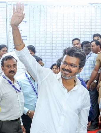 Chennai: TVK Chief Vijay receives winning certificate