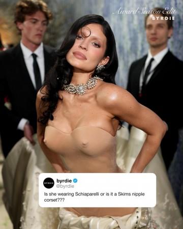 Kylie Jenner frees nips,eyebrows Kim Kardashian's nipple-forward breastplate, Gigi Hadid flaunts underwear; bold looks at Met Gala 2026