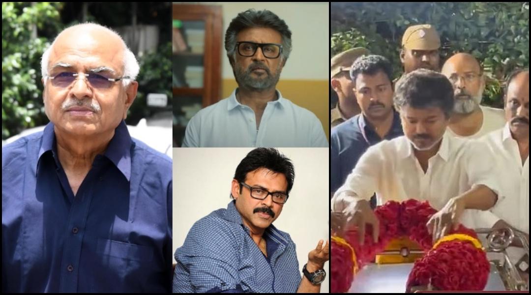 Producer R. B. Choudary dies in a road accident; Vijay cries inconsolably, Rajinikanth, Pawan Kalyan, Chiranjeevi pay heartfelt tribute