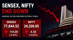 Sensex, Nifty end marginally down amid mixed sectoral trends