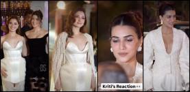 'She looks pregnant?': Tamannaah Bhatia looks uncomfortable in bulging stomach outfit; gets trolled; elderly man photobombs Kriti Sanon during photo-op