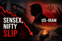 Sensex, Nifty slip in early trade amid renewed US-Iran tensions