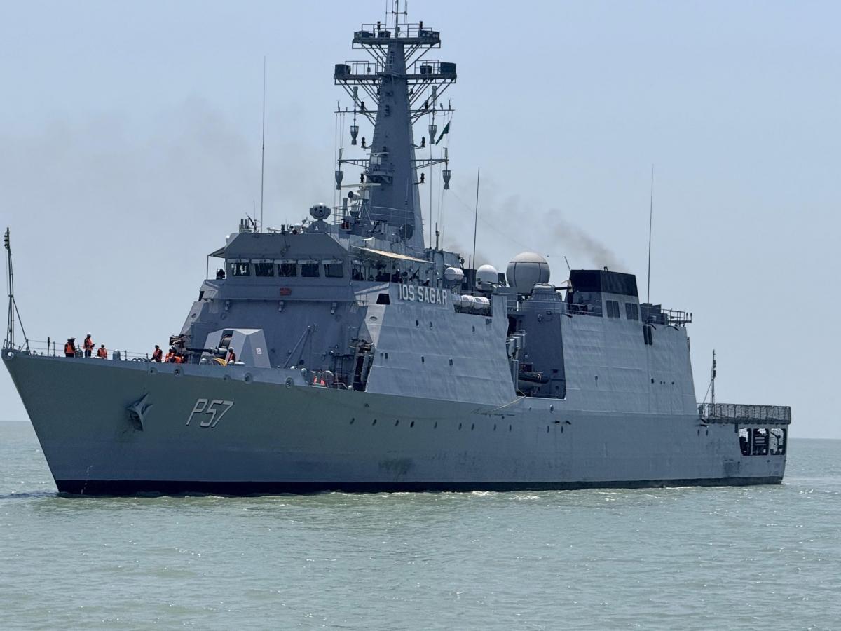IOS Sagar arrives in Chattogram to boost India-Bangladesh maritime cooperation