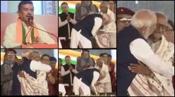 Suvendu Adhikari sworn in as Bengal's first BJP CM; PM Modi touches feet of 97-year-old Makhan Lal Sarkar in Bengal