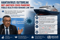 Hantavirus outbreak not another COVID pandemic, public health risk remains low: WHO