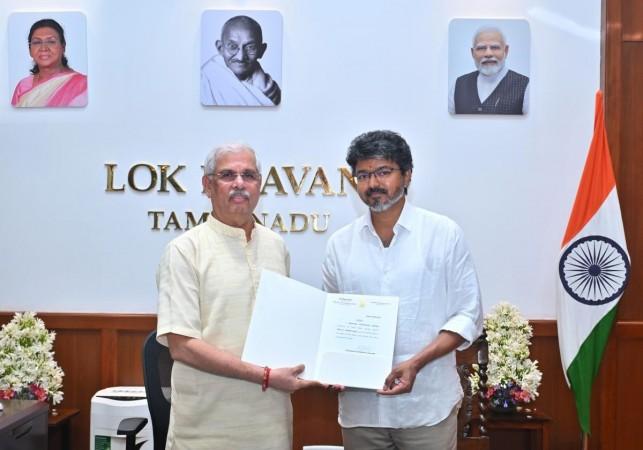 TVK chief Vijay invited to form government in Tamil Nadu, swearing-in tomorrow TVK chief Vijay invited to form government in Tamil Nadu, swearing-in tomorrow