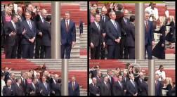 Elon Musk spins around filming moments of Trump-Xi ceremony in Beijing; video goes viral