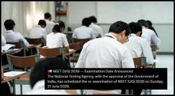 NEET UG 2026 re-exam to be held on June 21 after paper leak; NTA says no fresh registration needed