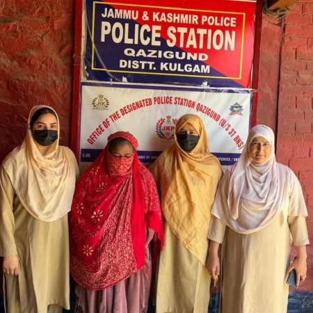 arrested woman